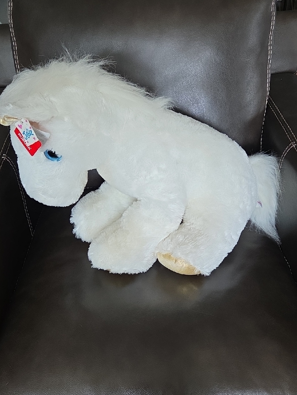 Nwt Justice Aurora White Jumbo Unicorn Stuffed Animal